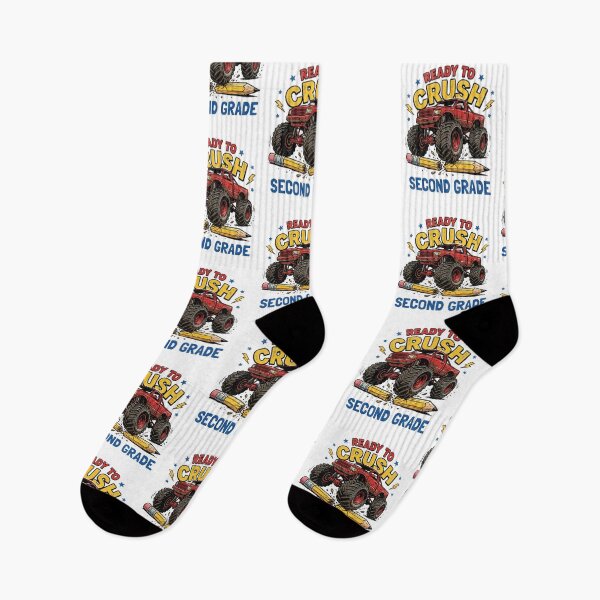 Item preview, Ready To Crush Second Grade Monster Truck Back To School Boys designed and sold by raedattia.