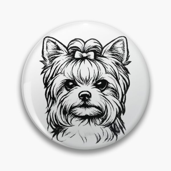 Item preview, Yorkshire Terrier Line Art | Premium Yorkie Portrait designed and sold by zenithviv.