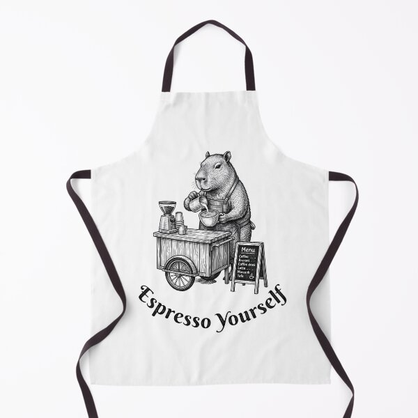 Item preview, Espresso Yourself Capybara Barista Funny Coffee Lover Cute Animal T-Shirt designed and sold by StickerNestYou.
