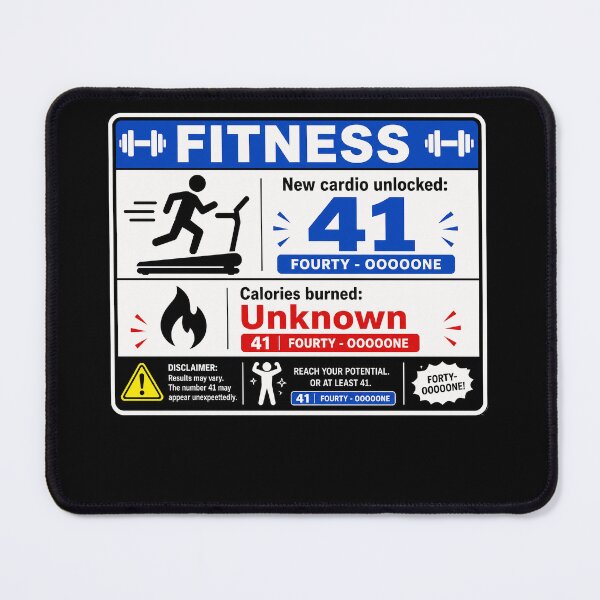 Item preview, 41 (forty-ooooone) SIDEWAYS SOCIETY COLLECTIDJ COLLECTION - FITNESS v1 designed and sold by WheelieGdArt.