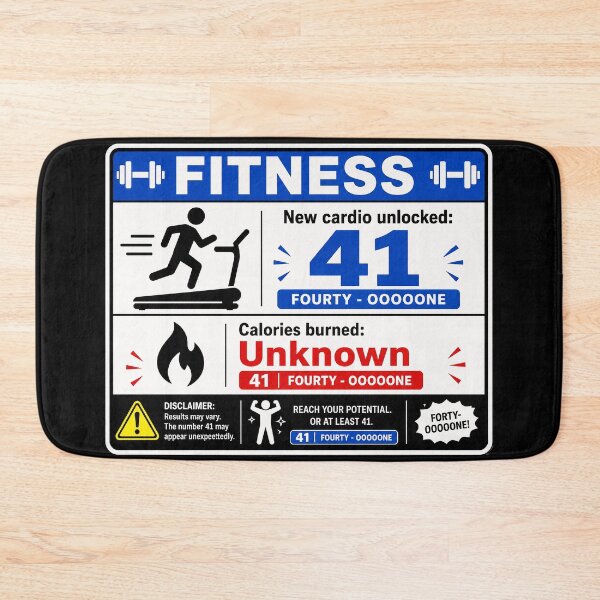 Item preview, 41 (forty-ooooone) SIDEWAYS SOCIETY COLLECTIDJ COLLECTION - FITNESS v1 designed and sold by WheelieGdArt.