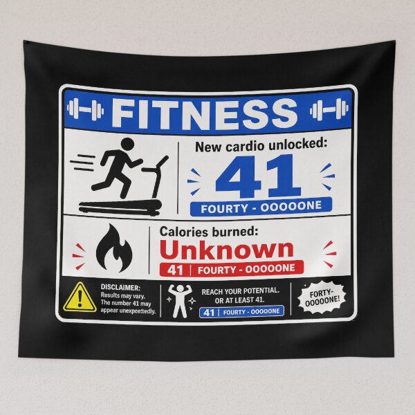 Item preview, 41 (forty-ooooone) SIDEWAYS SOCIETY COLLECTIDJ COLLECTION - FITNESS v1 designed and sold by WheelieGdArt.