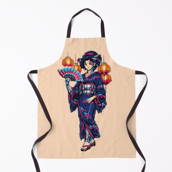 Item preview, Neon Retro Anime Geisha designed and sold by KungPowUnicorn.