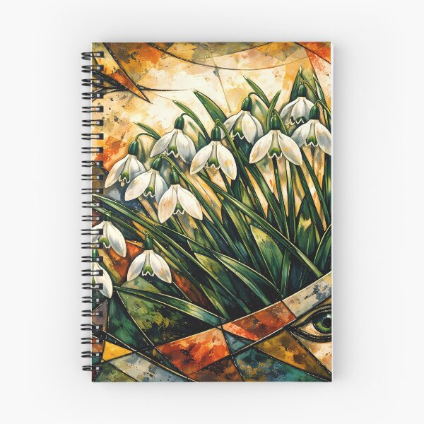 Item preview, Abstract Eyes and Snowdrops designed and sold by cuprum.