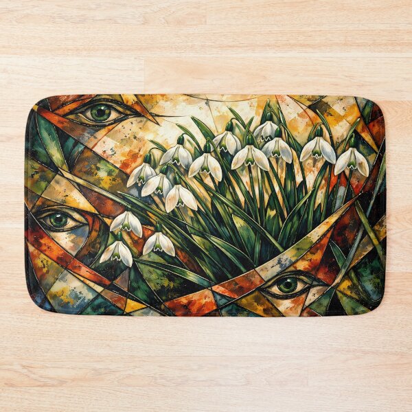 Item preview, Abstract Eyes and Snowdrops designed and sold by cuprum.