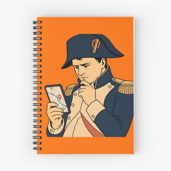 Item preview, Napoleon Using Google Maps – Lost Emperor Funny Meme Design designed and sold by ManggaeJM.