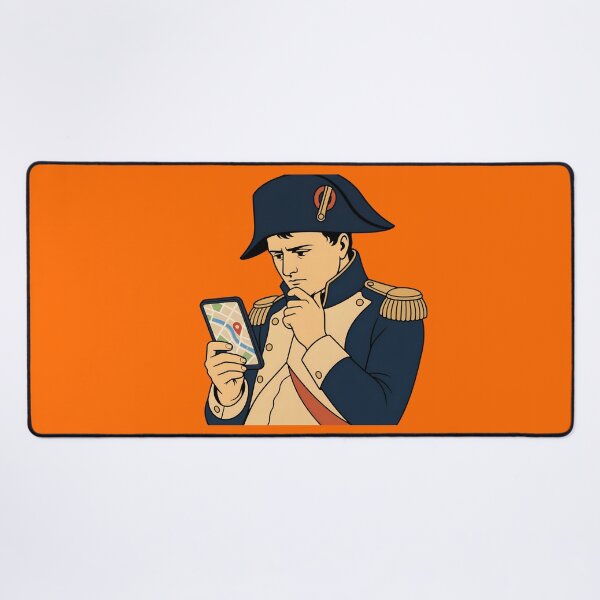 Item preview, Napoleon Using Google Maps – Lost Emperor Funny Meme Design designed and sold by ManggaeJM.