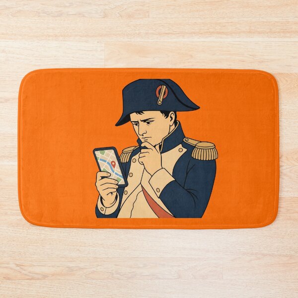 Item preview, Napoleon Using Google Maps – Lost Emperor Funny Meme Design designed and sold by ManggaeJM.