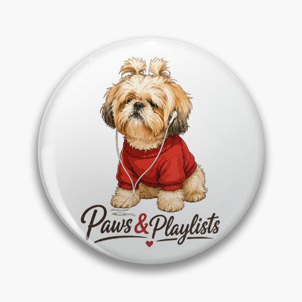 Item preview, Paws & Playlists – Cute Music Lover Dog Design designed and sold by PawsAndPallette .