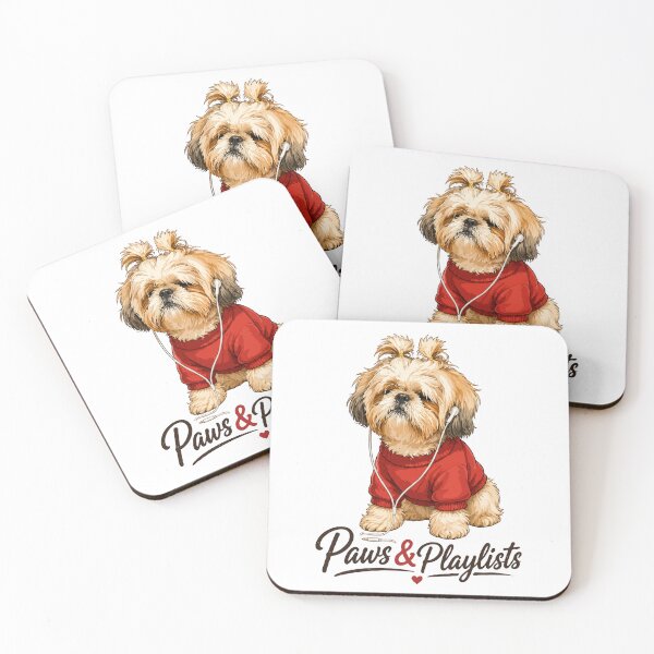 Item preview, Paws & Playlists – Cute Music Lover Dog Design designed and sold by PawsAndPallette .