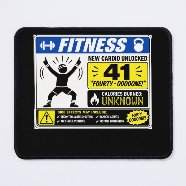 Item preview, 41 (forty-ooooone) SIDEWAYS SOCIETY COLLECTION - FITNESS v2 designed and sold by WheelieGdArt.