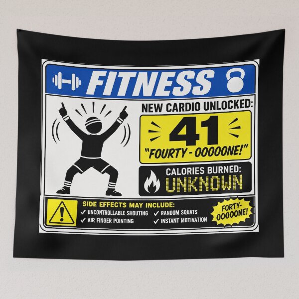 Item preview, 41 (forty-ooooone) SIDEWAYS SOCIETY COLLECTION - FITNESS v2 designed and sold by WheelieGdArt.