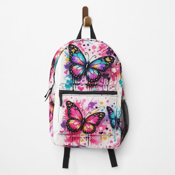 Artikelvorschau, Niedlicher pastellfarbener Graffiti-Rucksack für Mädchen entworfen und verkauft von Black Signal.