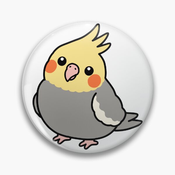 Item preview, Cute Chubby Cockatiel Parrot  designed and sold by Doodlywood.