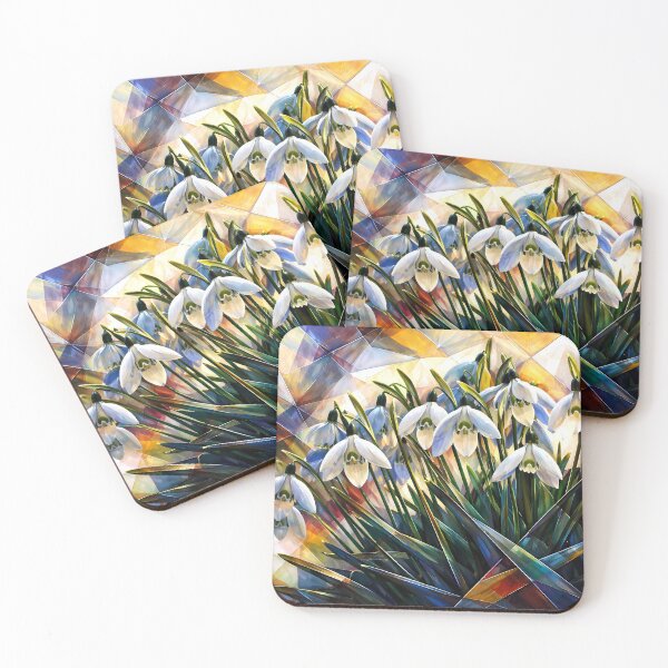Item preview, Stained Glass Snowdrops designed and sold by cuprum.
