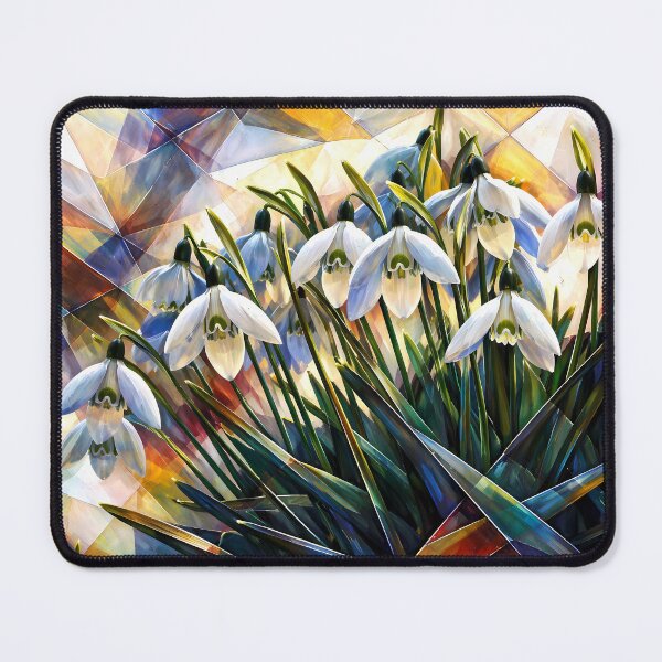Item preview, Stained Glass Snowdrops designed and sold by cuprum.