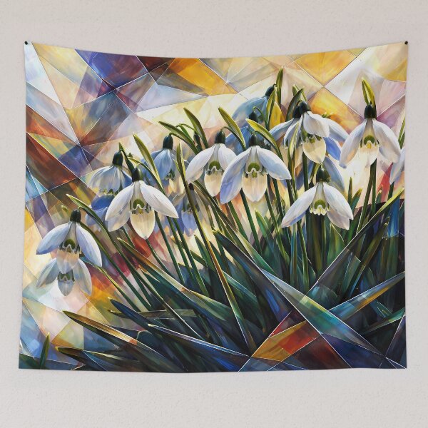 Item preview, Stained Glass Snowdrops designed and sold by cuprum.