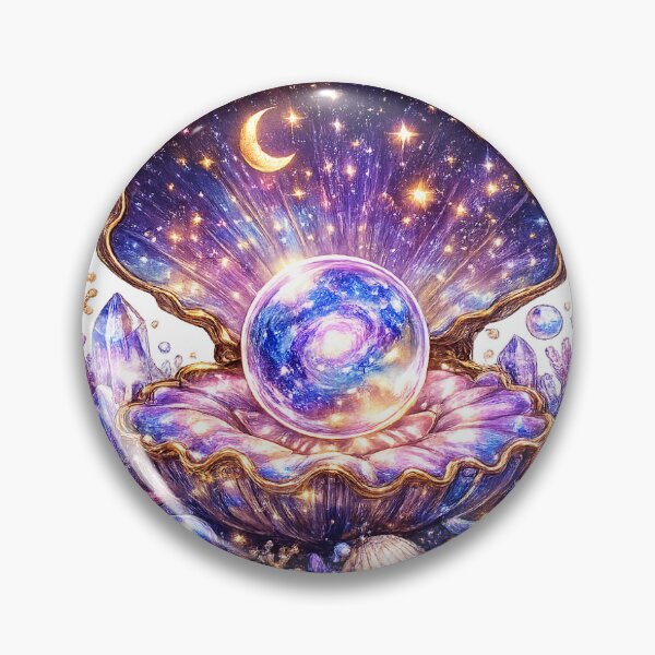 Item preview, Galaxy Pearl Seashell Sticker designed and sold by blossomfun.