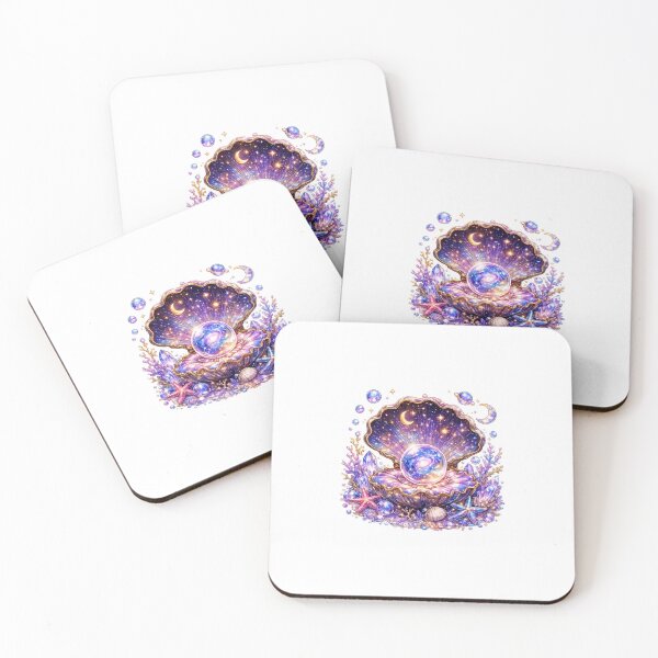 Item preview, Galaxy Pearl Seashell Sticker designed and sold by blossomfun.