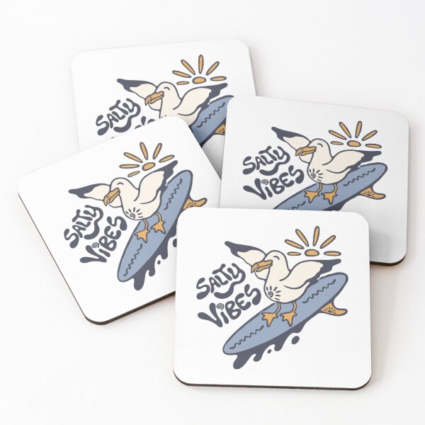 Item preview, Salty Vibes – Surfing Seagull Design ? designed and sold by WATEKE.