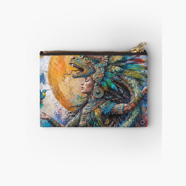 Item preview, Feathered Serpent Quetzalcoatl painting. designed and sold by GalleryKauffeld.