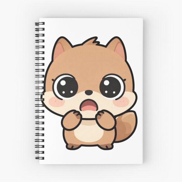 Item preview, Cute Surprised Kawaii Squirrel Cartoon | Adorable Squirrel Sticker & Gift Design designed and sold by Rood-Art-Studio.