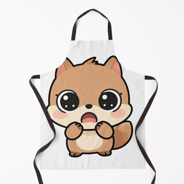 Item preview, Cute Surprised Kawaii Squirrel Cartoon | Adorable Squirrel Sticker & Gift Design designed and sold by Rood Art Studio.