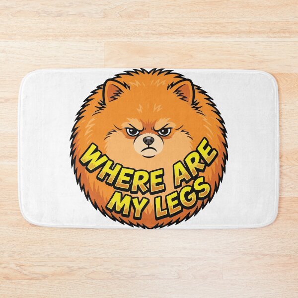 Item preview, Where Are My Legs Grumpy Pomeranian Grooming Humor designed and sold by Arc2020.