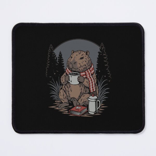 Item preview, Cozy Beaver Coffee Lover Cute Woodland Animal Vintage T-Shirt Design designed and sold by phsycartwork.