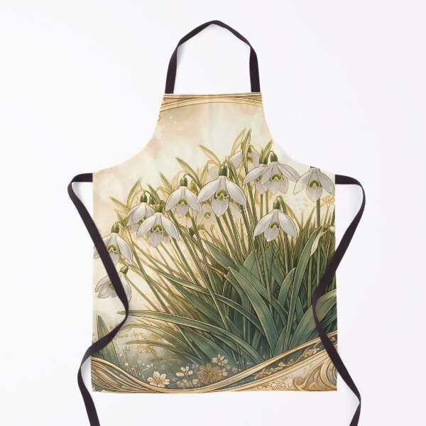 Item preview, Snowdrop Blooms in Art Nouveau Style designed and sold by cuprum.