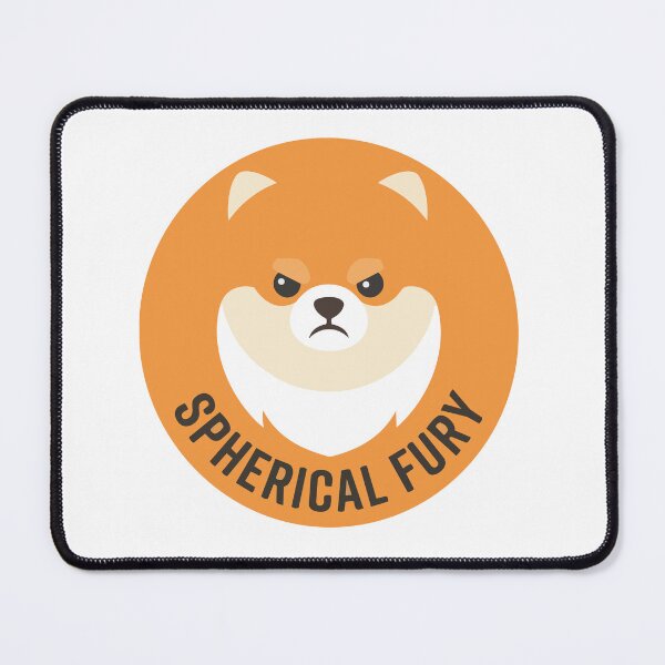 Item preview, Spherical Fury Funny Pomeranian Minimalist Art designed and sold by Arc2020.