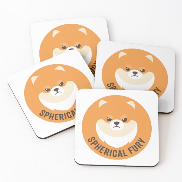 Item preview, Spherical Fury Funny Pomeranian Minimalist Art designed and sold by Arc2020.