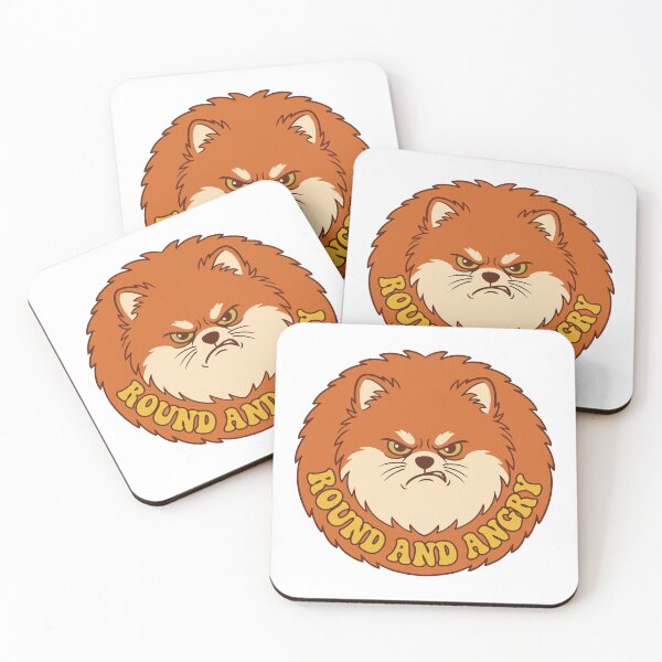 Item preview, Round And Angry Pomeranian Vintage Retro Groovy designed and sold by Arc2020.