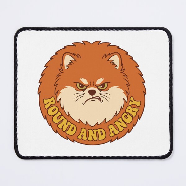 Item preview, Round And Angry Pomeranian Vintage Retro Groovy designed and sold by Arc2020.