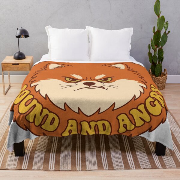 Item preview, Round And Angry Pomeranian Vintage Retro Groovy designed and sold by Arc2020.