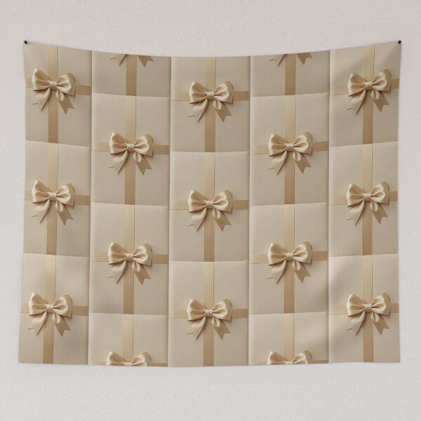 Item preview, Champagne Satin Bow Tie – Minimalist and Chic Elegance designed and sold by SatinPosterCo.
