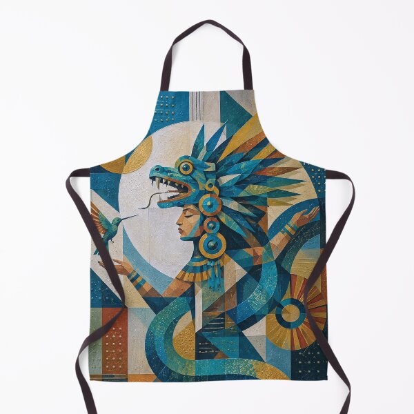 Item preview, Quetzalcoatl, Feathered Serpent painting. designed and sold by GalleryKauffeld.