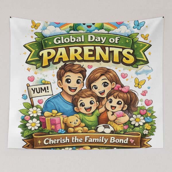 Item preview, Global Day of Parents | Cherish the Family Bond | Family Love T-Shirt Design designed and sold by GooniSL.