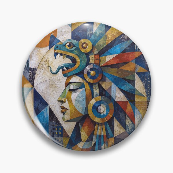 Item preview, Quetzalcoatl, Feathered Serpent painting. designed and sold by GalleryKauffeld.