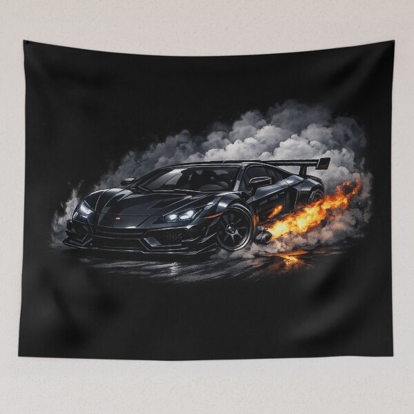 Item preview, Dark Drift Beast Street Racing Car Transparent Vector Art designed and sold by Altospecial.