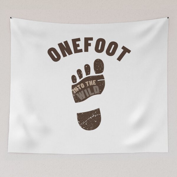 Item preview, Onefoot Into The Wild | Funny Amputee Hiking Missing Leg Recovery T-Shirt designed and sold by pawsome purrfect.