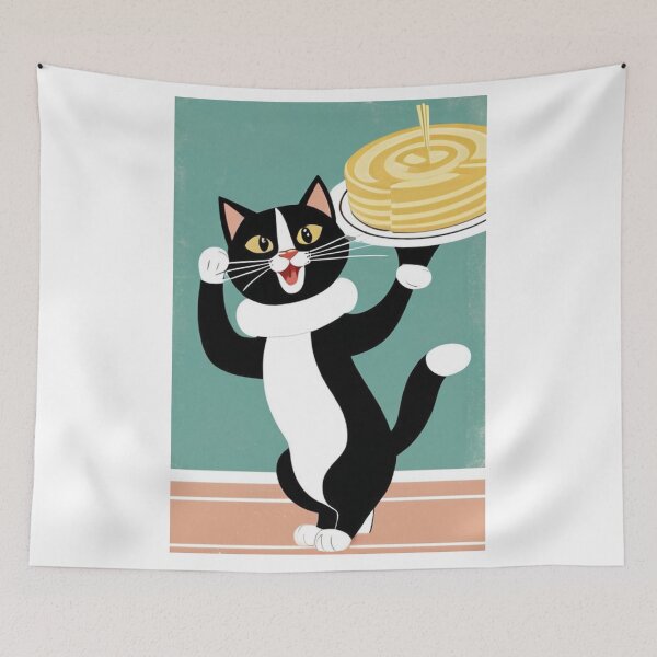 Item preview, Art - Stylized Feline Character, Retro Aesthetics of the 1960s designed and sold by World-Pets.