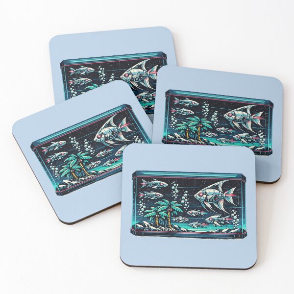 Item preview, Neon Retro Anime Cybernetic Aquarium designed and sold by KungPowUnicorn.