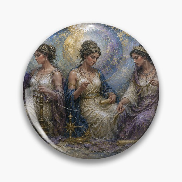 Item preview, The Fates Greek mythology painting. designed and sold by GalleryKauffeld.