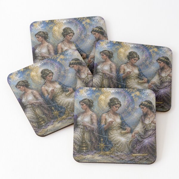 Item preview, The Fates Greek mythology painting. designed and sold by GalleryKauffeld.