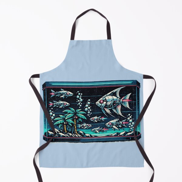Item preview, Neon Retro Anime Cybernetic Aquarium designed and sold by KungPowUnicorn.