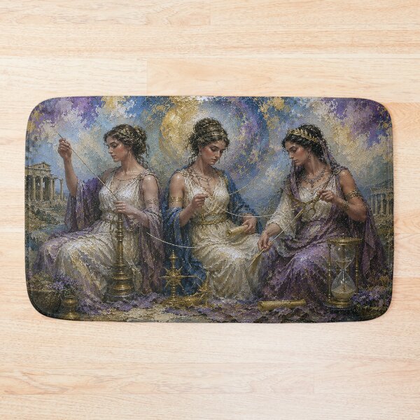 Item preview, The Fates Greek mythology painting. designed and sold by GalleryKauffeld.