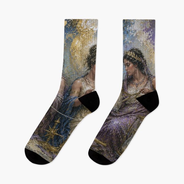 Item preview, The Fates Greek mythology painting. designed and sold by GalleryKauffeld.