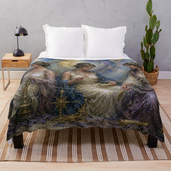 Item preview, The Fates Greek mythology painting. designed and sold by GalleryKauffeld.