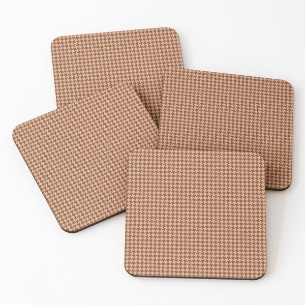 Item preview, Light brown and dark brown houndstooth designed and sold by Karf  ..